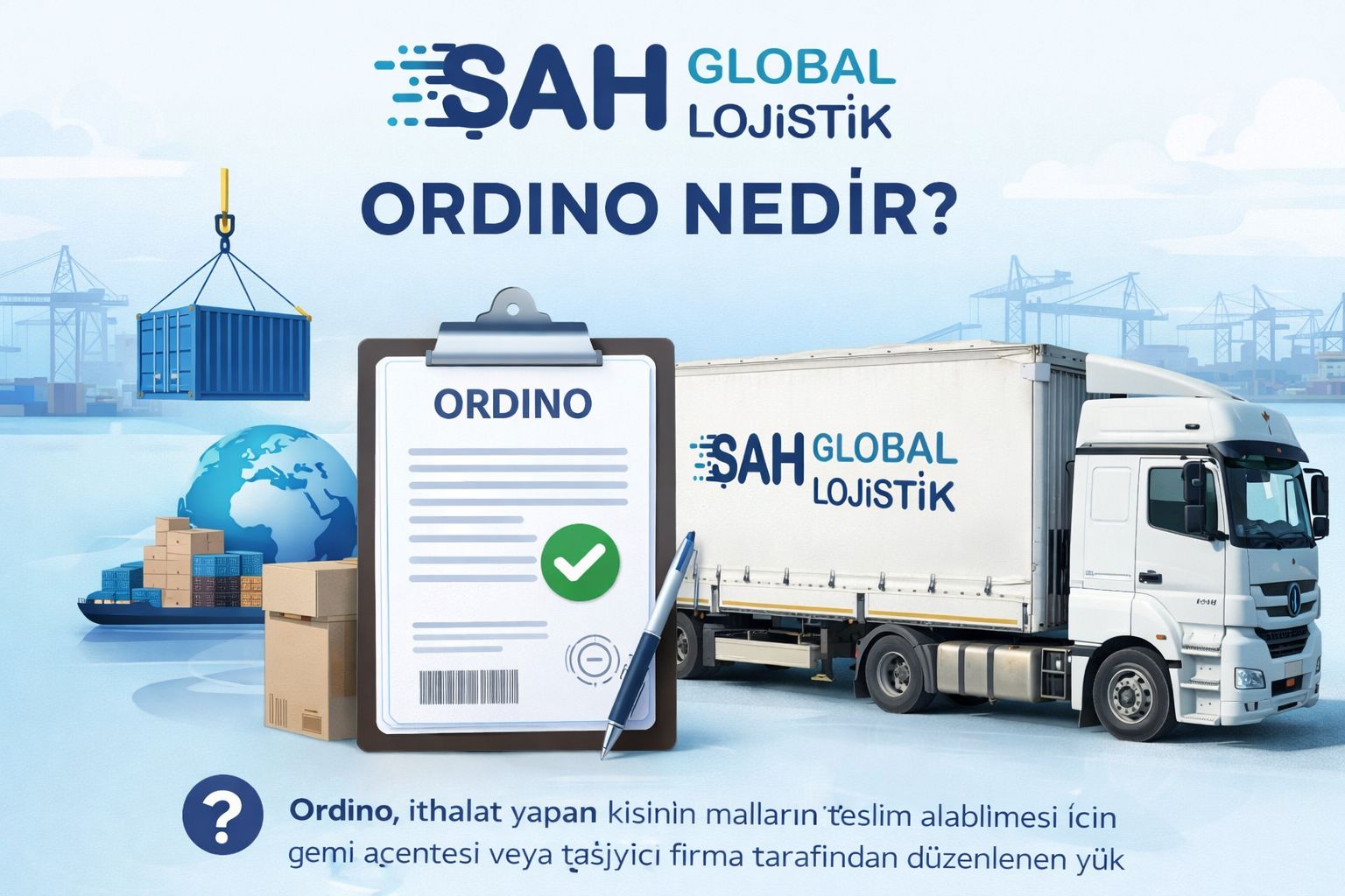 Ordino nedir lojistik ordino belgesi